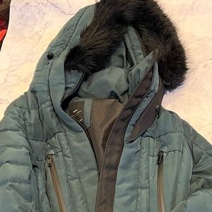 Zara Teal Coat XS barely worn